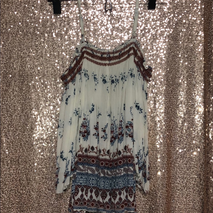 Off Shoulder Aztec Pattern Top